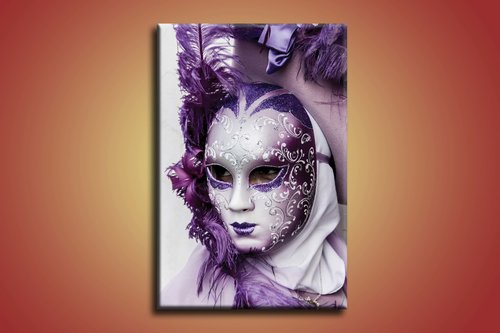 obraz na stenu purpurova maska - 1