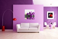 obraz na steny fialove kvety KV 3