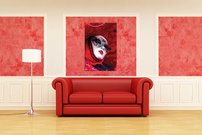 obraz na stenu cervena maska - 4