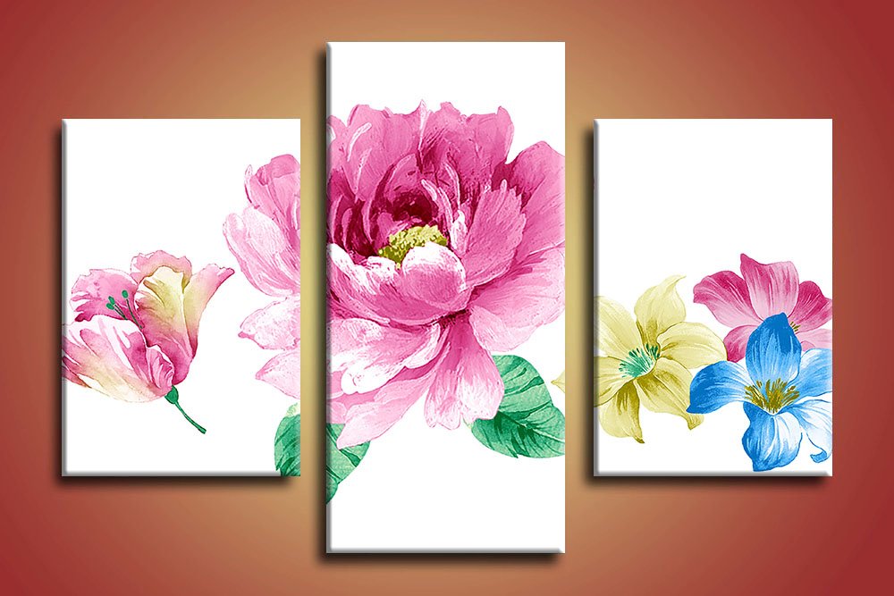 obrazy na steny voňavé kvety 3 dielne