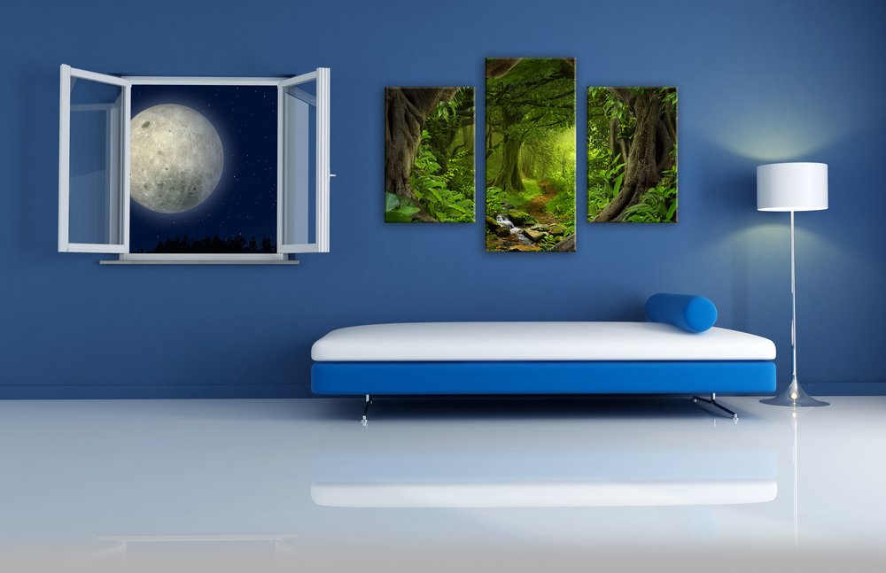 obraz na stenu tropická džungľa 3 dielne