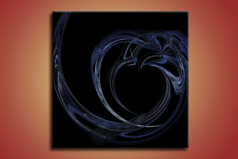 obraz modra spirala 1