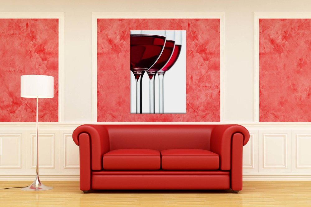 obraz na stenu cervene vino 4