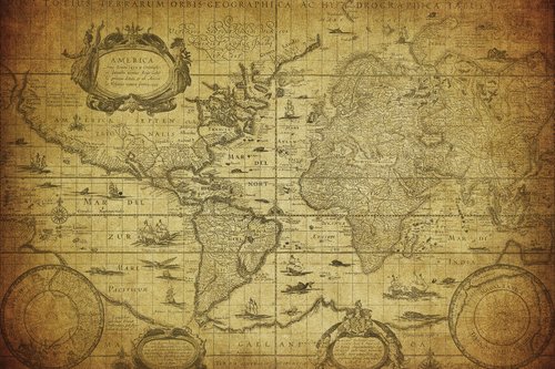 Fototapeta - Stará Mapa - MP 0017