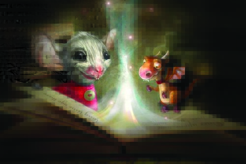 Tapeta Myška a dráčik - AN 0029