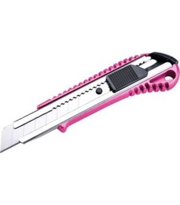 Nôž univerzálny olamovací, 18mm, ružová metalická farba, kovový