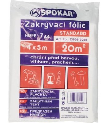 Spokar plachta 4x5m 7MY HDPE