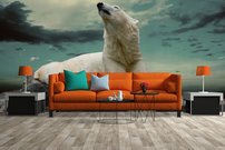 Tapeta ZR 0048 - Biely medveď