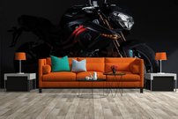 Tapeta Čierna motorka - AM 0105