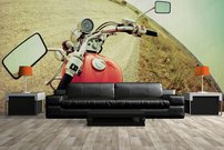 Tapeta Červená motorka - AM 0166