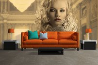 Fototapeta - Strieborná maska - MS 0023