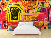 abstraktna ilustracia fototapeta interier 3