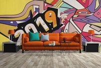 abstraktna ilustracia fototapeta interier 4