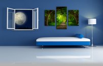 obraz na stenu prales v Ázii 3 dielne