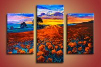 Obraz na stenu makove pole 6