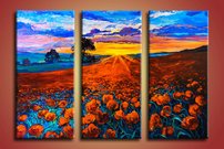 Obraz na stenu makove pole 7