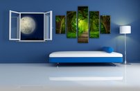 obraz na stenu prales v Ázii 6 dielne