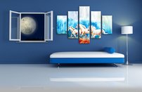 obraz na stenu biele kone 7