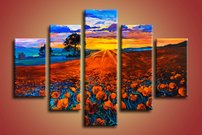 Obraz na stenu makove pole 9