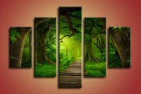 obraz na stenu prales v Ázii 7 dielne