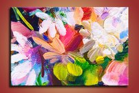 obrazy na stenu olejomaľba kvety 1 dielne