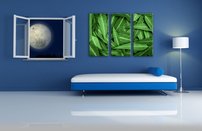 obraz zeleny eukalyptus 3-dielny izba