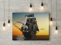 obraz na stenu lod na mori 7