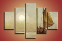 obraz na stenu lod na mori 1