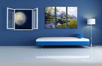 obraz na stenu les v lete 5