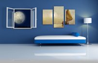 obraz na stenu lod na mori 7