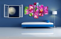 obraz thajske orchidey 5-dielny izba