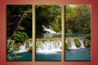 obraz na stenu vodopády v Národnom parku 3 dielne 