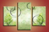 obraz na stenu zelene kruhy OD 3