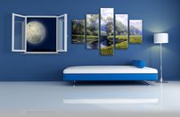 obraz na stenu les v lete 6