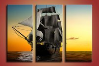 obraz na stenu lod na mori 3