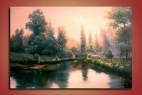 obraz na stenu letny les 3