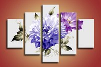 obrazy na stenu romantické kvety 5 dielny