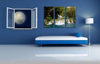 obraz na stenu vodopády v Národnom parku 3 dielne 