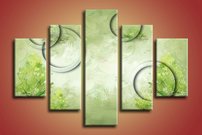 obraz na stenu zelene kruhy OD 4