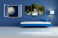 obraz na stenu vodopády v Národnom parku 3 dielne 