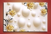 obraz na stenu 3D tapeta kvet 1 dielne