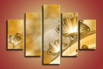 obraz na stenu 3D tapeta kvet 5 dielne