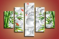 obraz na stenu 3D tapeta kvet 5 dielne