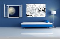 obraz na stenu 3D tapeta kvet 1 dielny