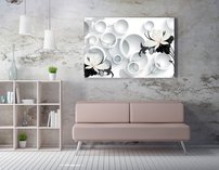 obraz na stenu 3D tapeta kvet 1 dielny