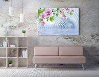 obraz na stenu 3D tapeta kvet 1 dielne