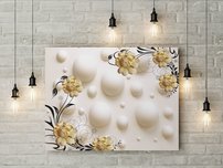 obraz na stenu 3D tapeta kvet 1 dielne