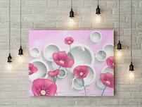 obraz na stenu 3D tapeta kvet 1 dielne