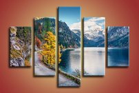 obraz na stene jeseň v Alpách 5 dielne