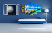 obraz na stenu maledivy 5 dielne
